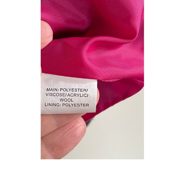 Miss Shop Black Wool Cropped Jacket Coat US Size 6 Retro Funnel Neck - Picture 6 of 7